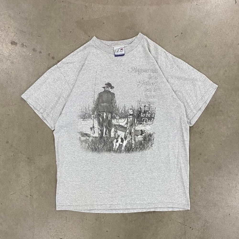 Vintage Dad Appreciation Anyone Can Father, Someone Special To Be A Dad Shirt L